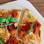 Low carb Salami Pizza