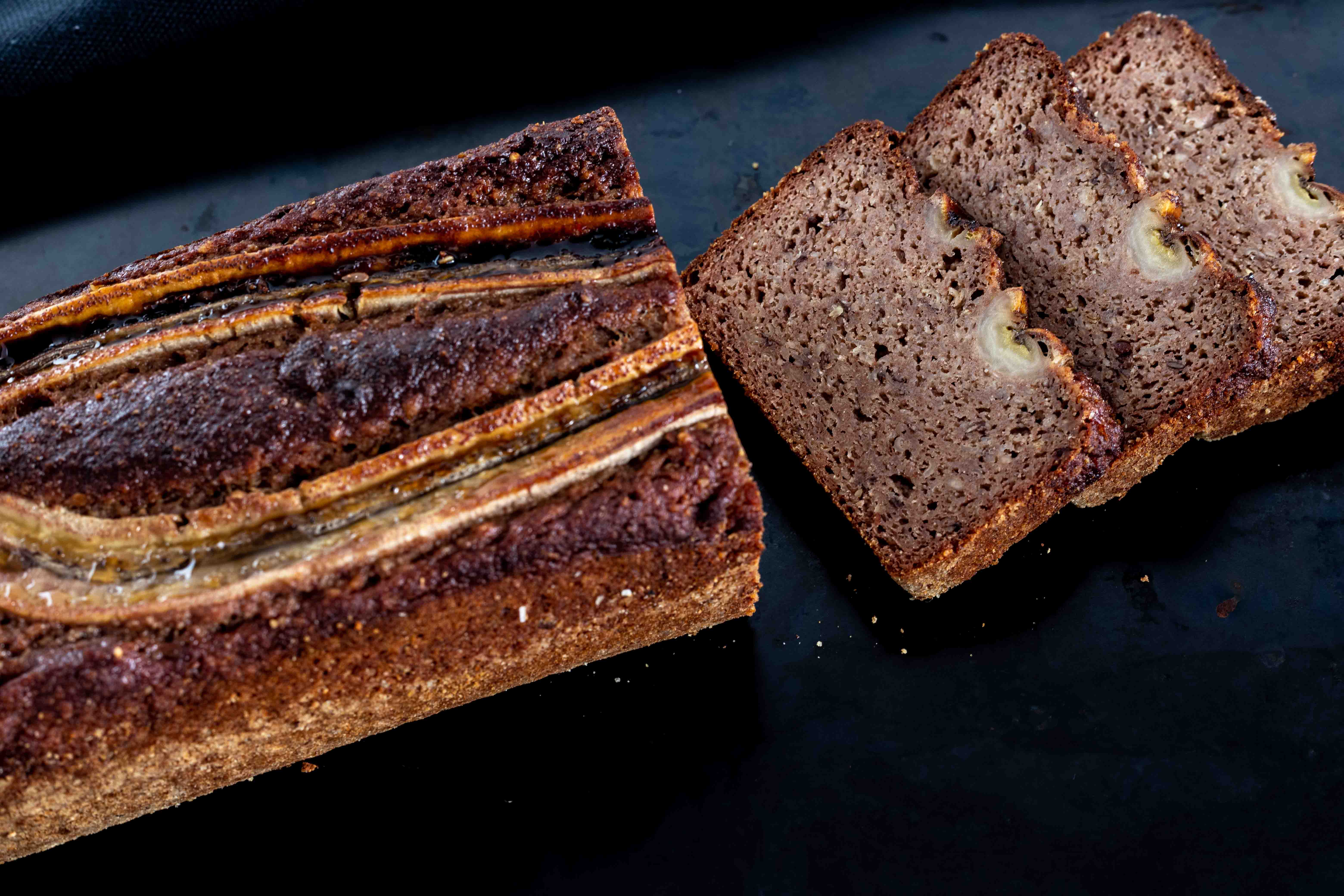 low carb Bananen Brot vegan