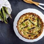 Low carb Spargel Quiche (glutenfrei)