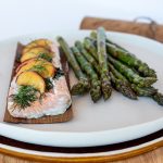 Gegrilltes Lachs Filet mit Spargel & Kräuter-Aioli