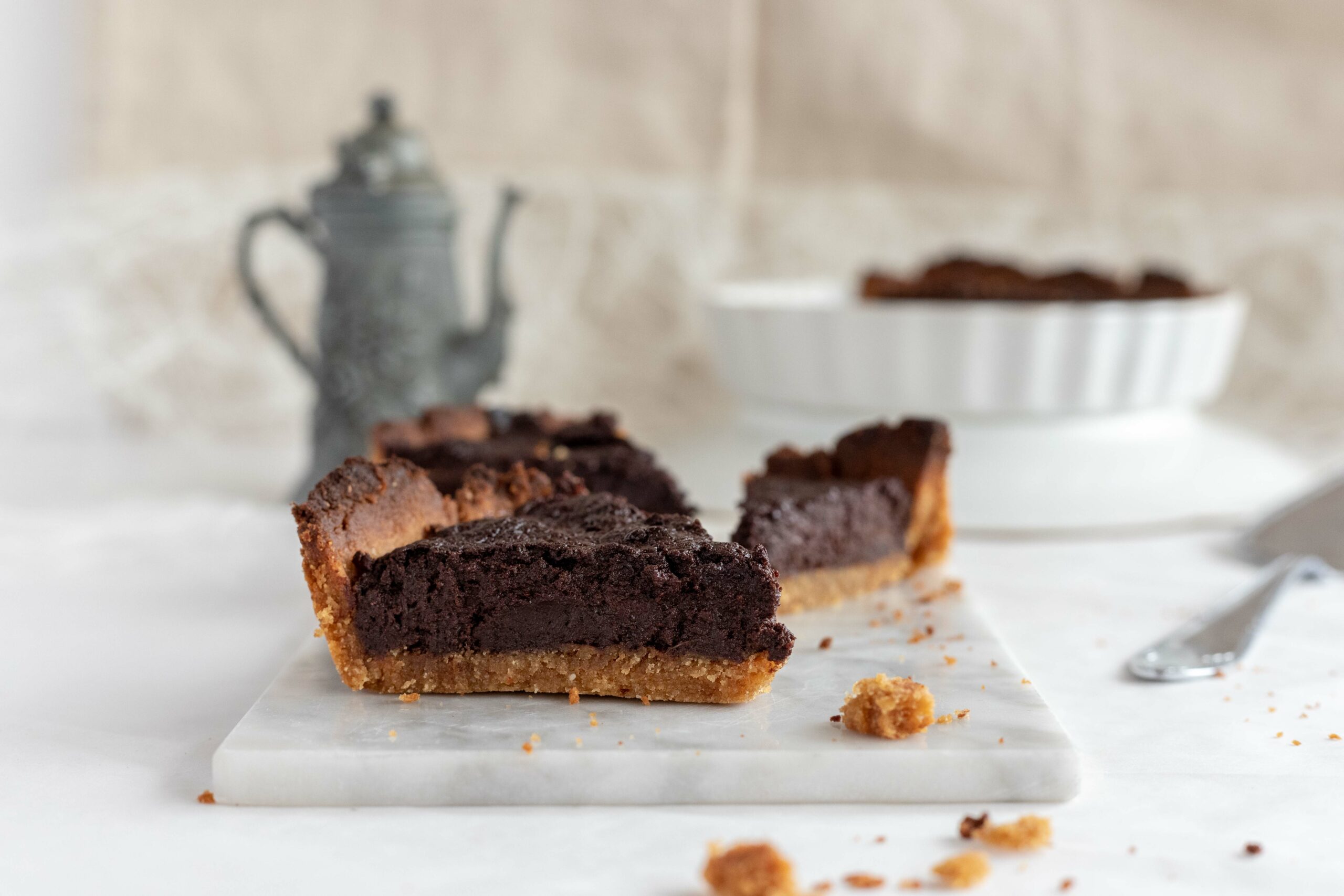 Low carb Schokoladen Tarte mit Whiskey (zuckerfrei &amp; glutenfrei)