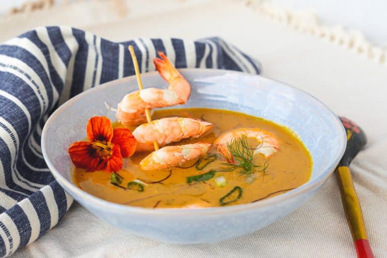 Thai Curry Suppe mit Garnelen Thai Curry Suppe mit Garnelen