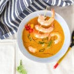 Thai Curry Suppe mit scharfen Garnelen