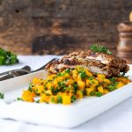 Low carb Wiener Schnitzel mit Petersilien Kürbis