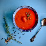 Geröstete Tomaten Suppe mit Pfiff