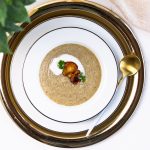 Topinambur Suppe mit knusprigem Chips | natürliches Präbiotikum