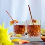 Zuckerfreier Pfirsich Eistee