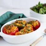 Vegan gefüllte Paprika mit Linsen © Lisa Shelton-3