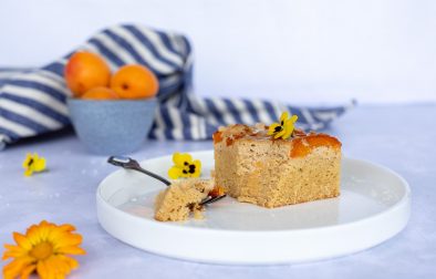 Low carb Marillen Kokos Kuchen mit Cheesecake Topping