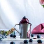 Zuckerfreies Heidelbeer Sorbet mit Tee