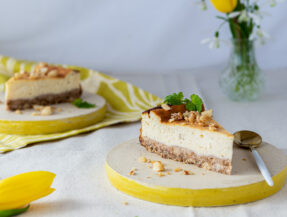 Low carb Cheesecake mit Ziegenfrischkäse