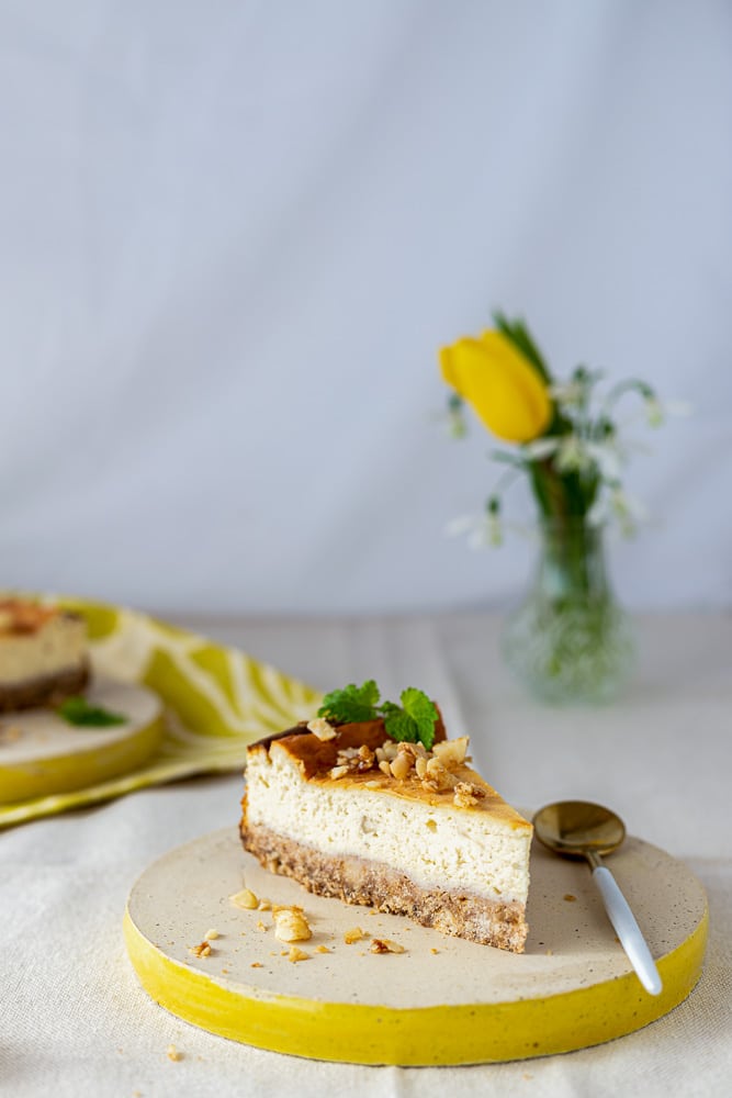 Low carb Cheesecake mit Ziegenfrischkäse