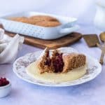 Zuckerfreie Vollkorn Buchteln mit zuckerfreier Vanillesauce