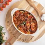 Gebackenes Ratatouille aus dem Ofen