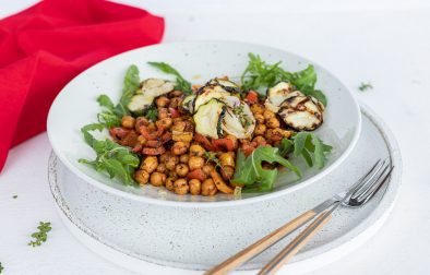 Orientalischer low carb Grillgemüse Salat (vegan)