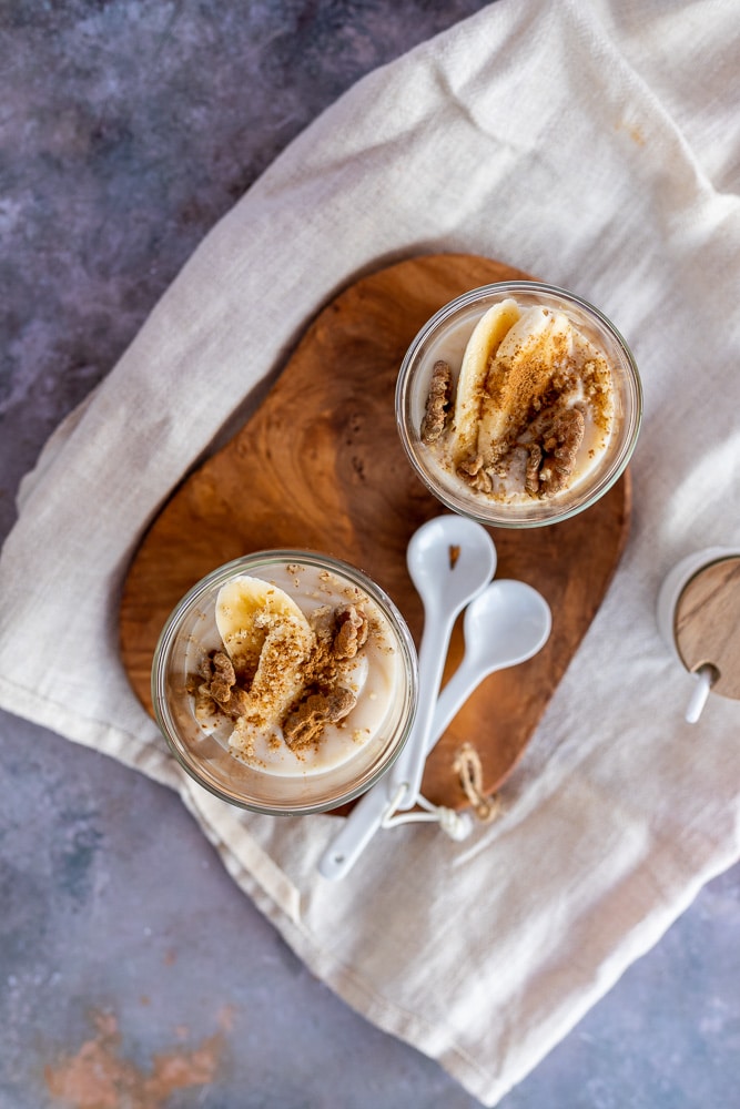 Veganer low carb Kaffee Porridge (zuckerfrei & glutenfrei)