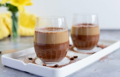 Veganes Schokoladen Kaffee Panna Cotta