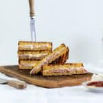 Low carb Schinken Käse Toast (glutenfrei)