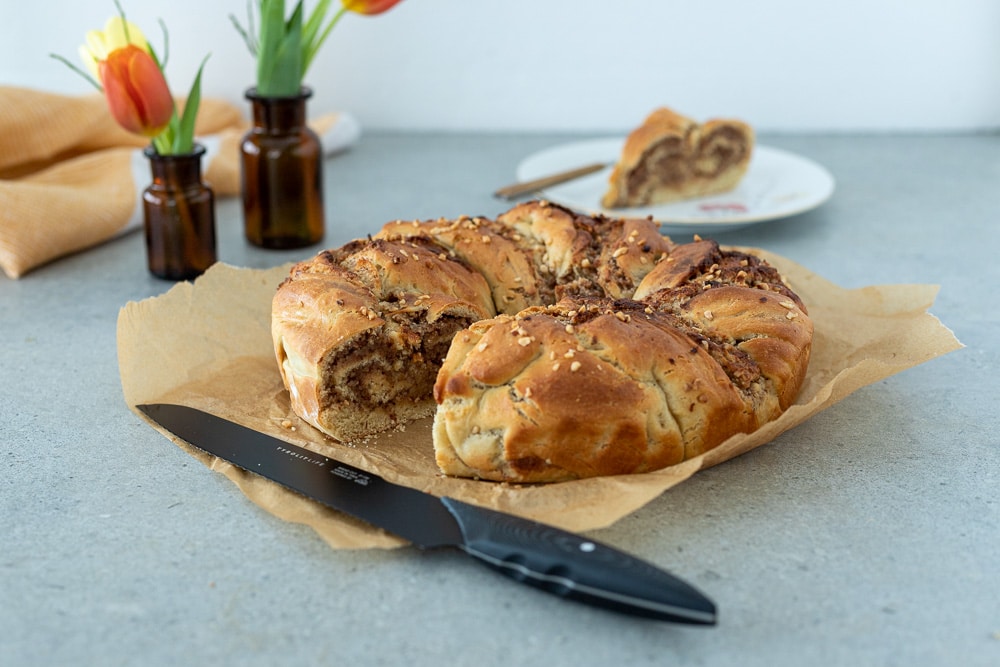 Zuckerfreier Dinkel Nuss Kranz Zuckerfreier Dinkel Nuss Kranz