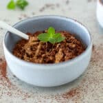 Zuckerfreier Schoko Hirse Porridge (vegan, low carb & glutenfrei)