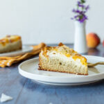 Low carb Pfirsich Kuche mit Cheesecake Topping