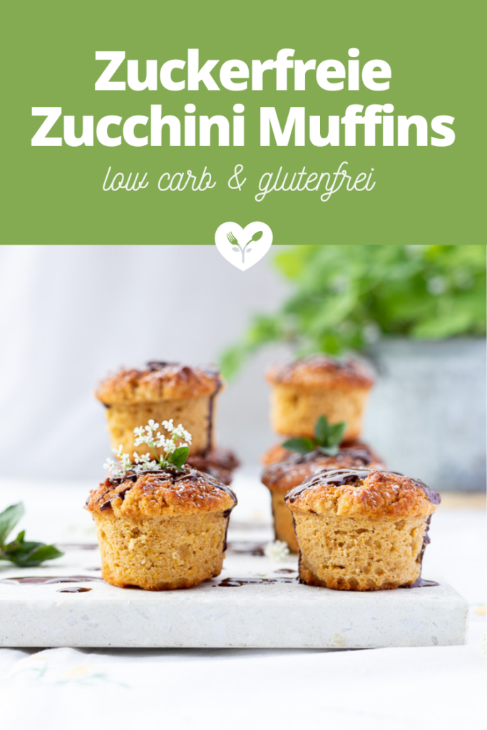 Saftige low carb Zucchini Muffins (zuckerfrei & glutenfrei)