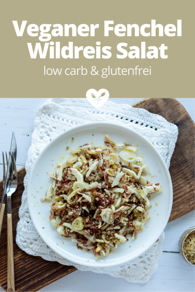 Würziger Fenchel Wildreis Salat (vegan & glutenfrei)