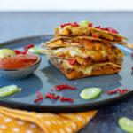 Kürbis Curry Quesadillas (low carb & glutenfrei)
