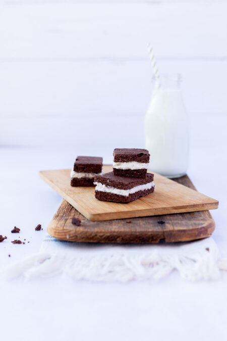 Zuckerfreie Milchschnitte low Carb Glutenfrei 