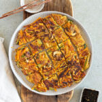Schnelle Gemüse Pfannkuchen korean-style (glutenfrei & vegan)