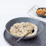 Low carb Rhabarber Porridge (zuckerfrei, glutenfrei, vegan)