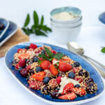 Zuckerfreier Quinoa Obst Salat (glutenfrei & vegan)