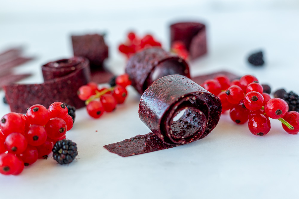 Zuckerfreies Fruchtleder (fruit roll ups)