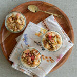 Airfryer-Rhabarber auf Zitronencreme