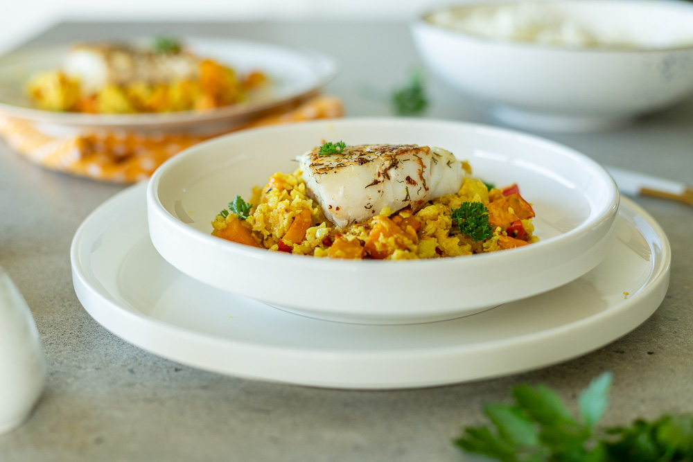 Low carb Kürbis Risotto