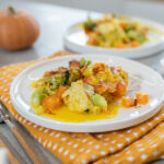 Hühner Safran Gemüse Auflauf