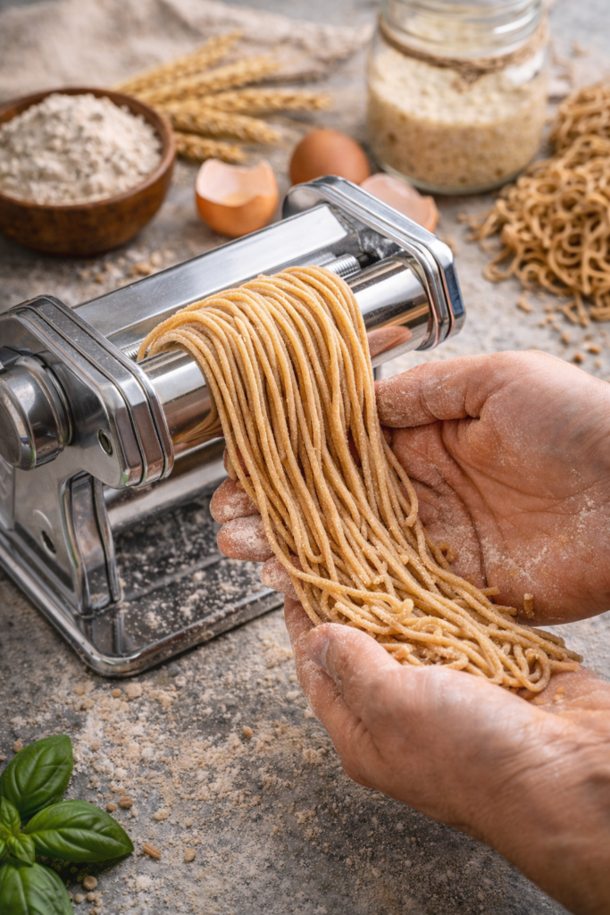 Sauerteig Pasta Vollkorndinkel