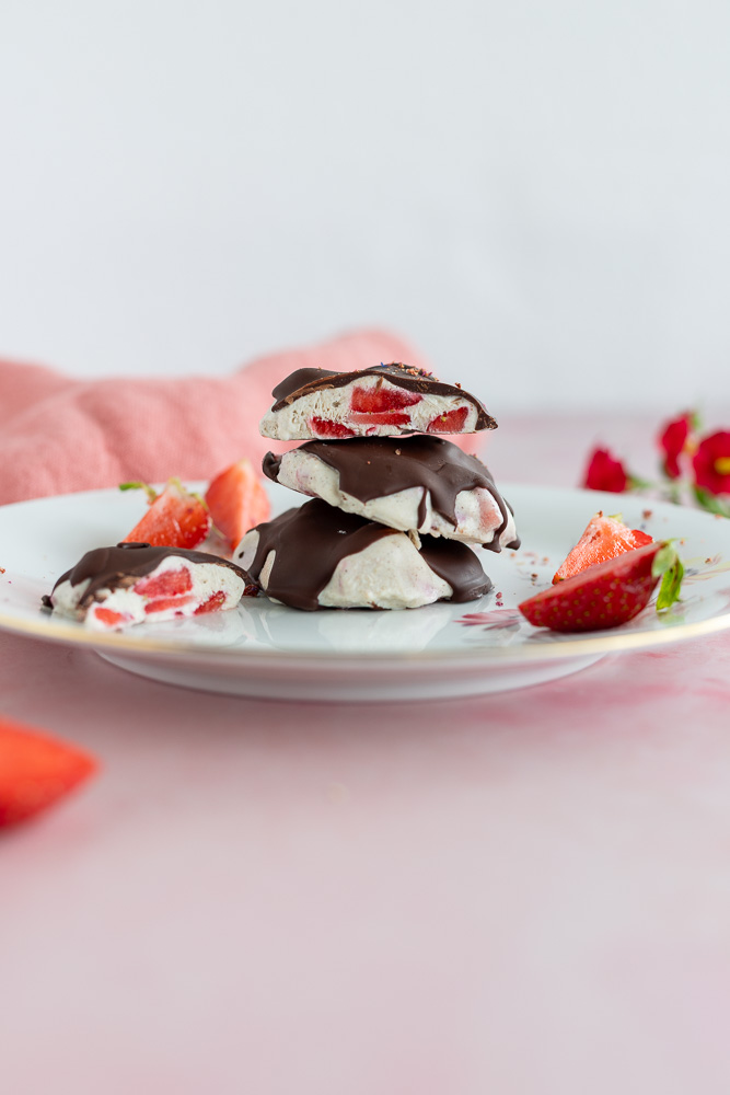 Frozen Yogurt Erdbeer Clusters © Lisa Shelton-1