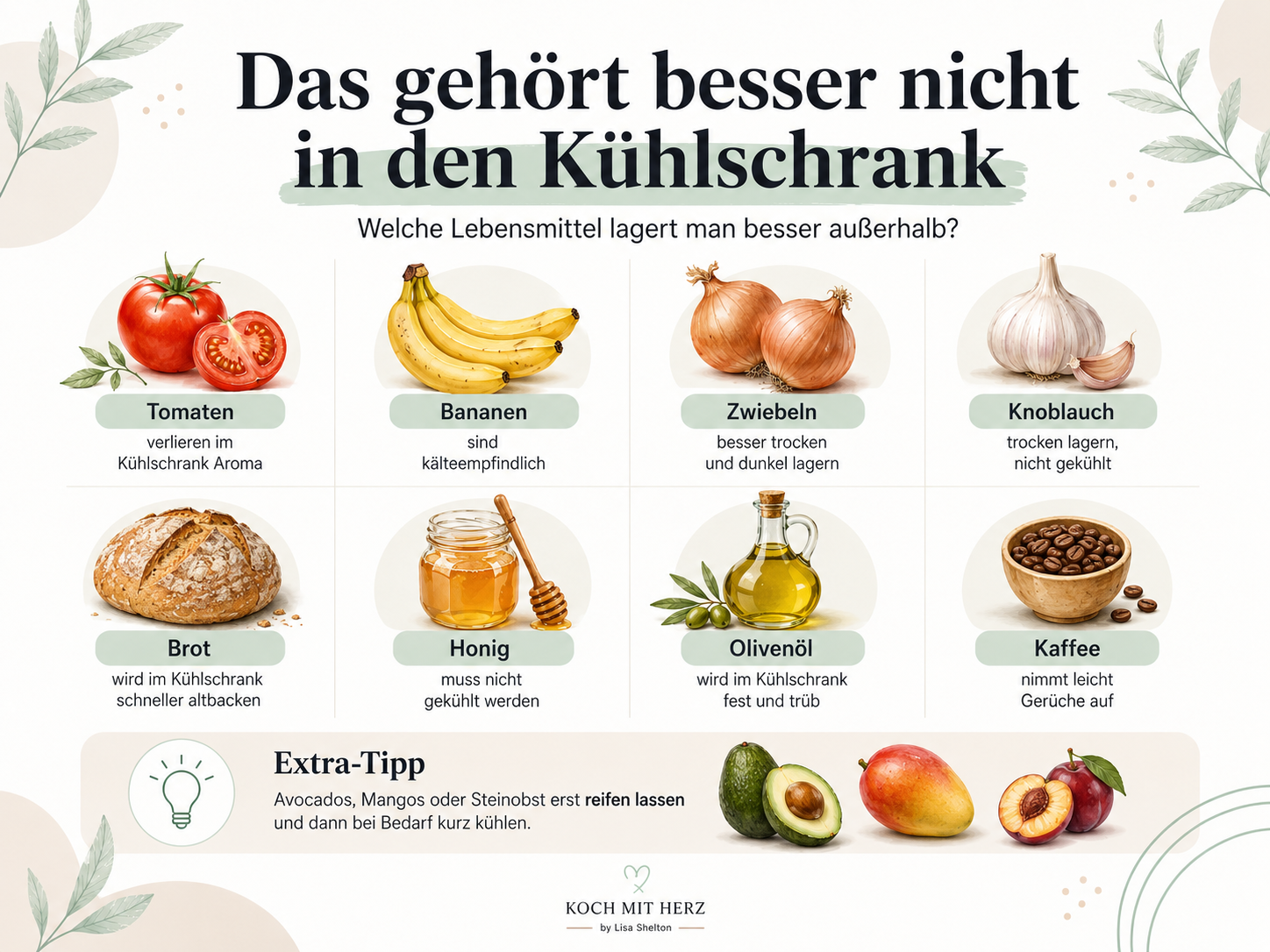 Gesunde Ernährung beginnt mit der richtigen Kühlschrank Organisation