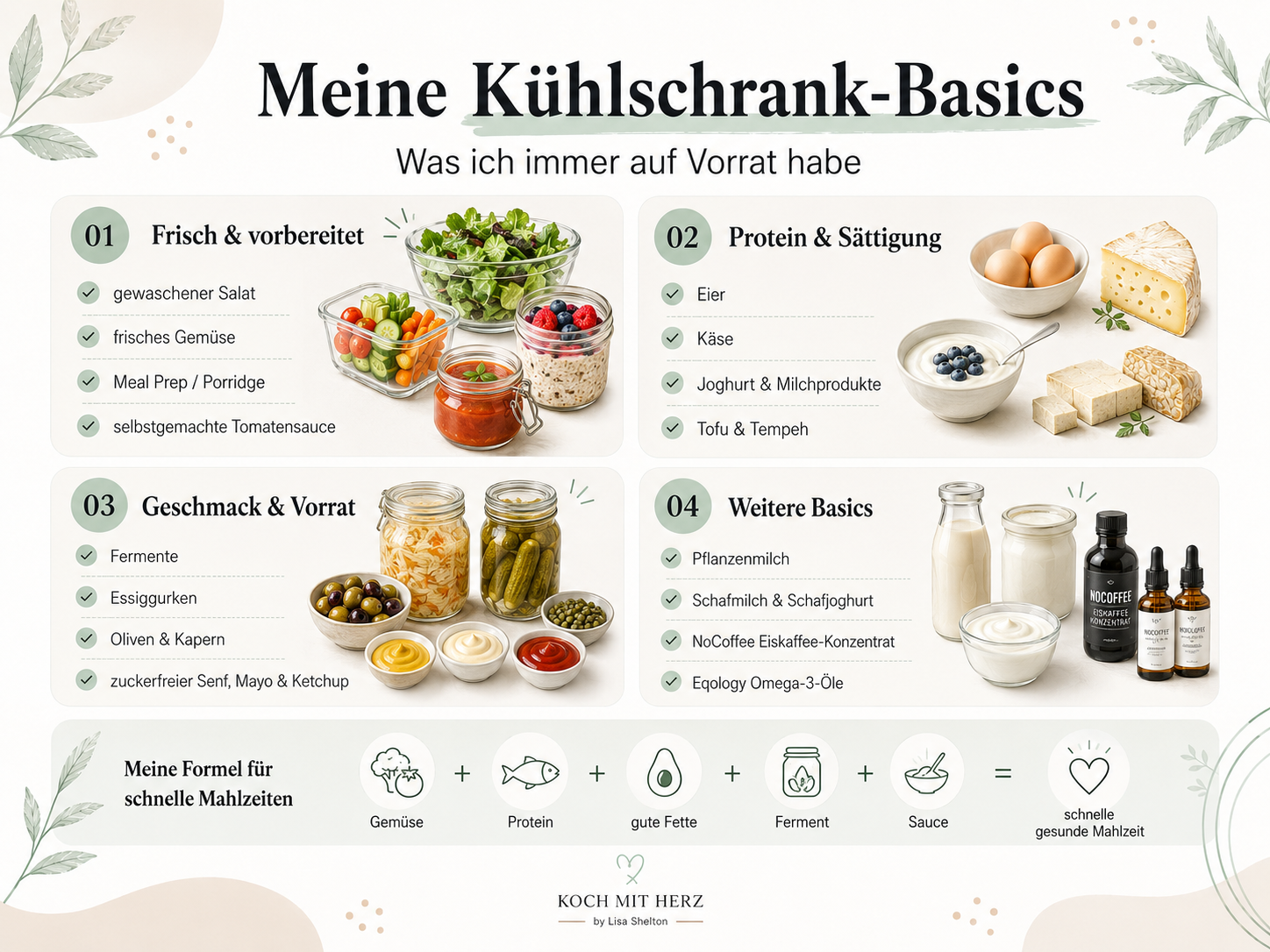 Gesunde Ernährung beginnt mit der richtigen Kühlschrank Organisation