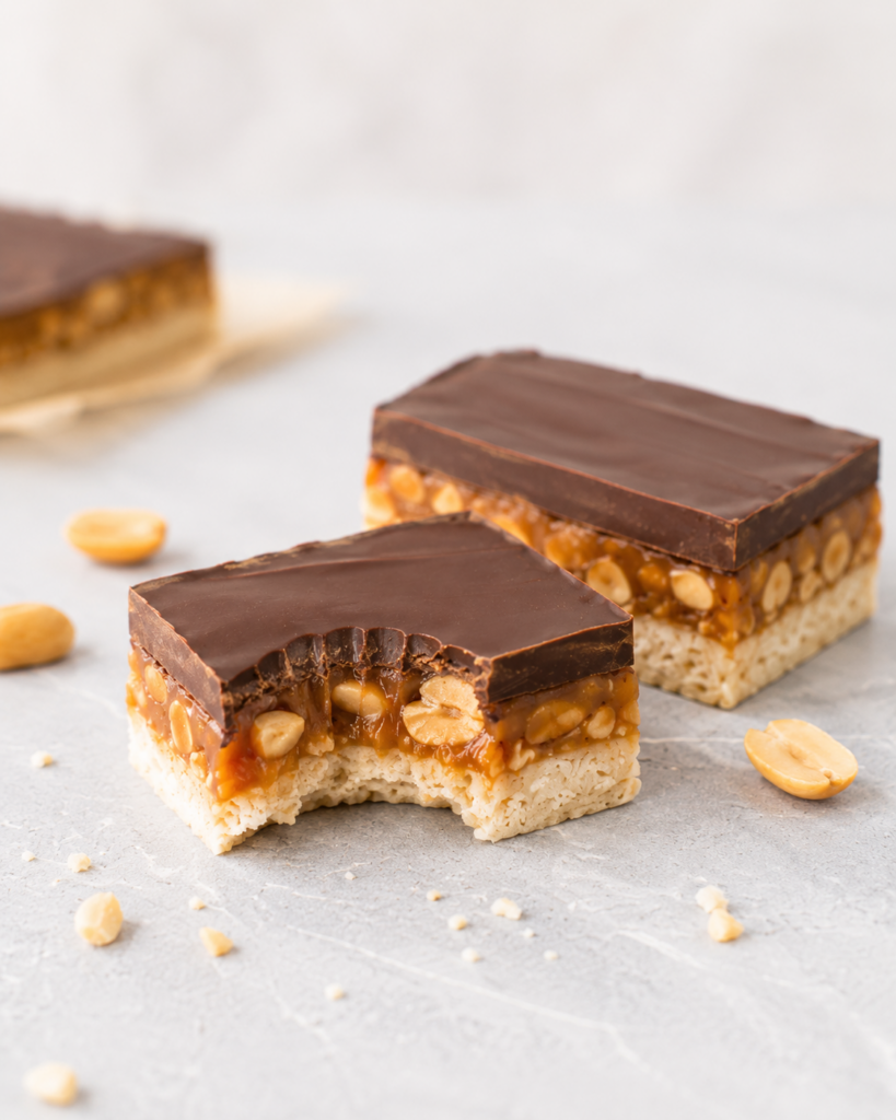 Gesunde Snickers Eisriegel ohne Zucker