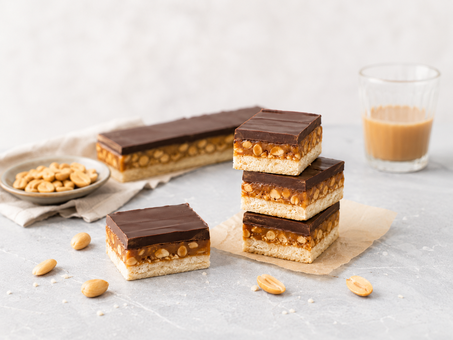 Gesunde Snickers Eisriegel ohne Zucker