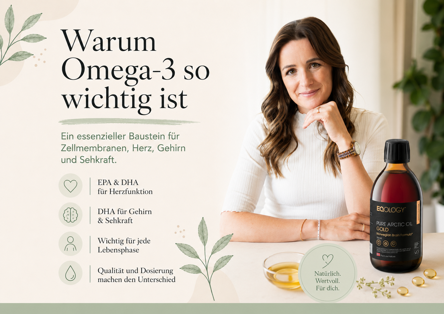 Warum Omega-3 für Herz, Gehirn, Sehkraft und Zellmembranen wichtig ist