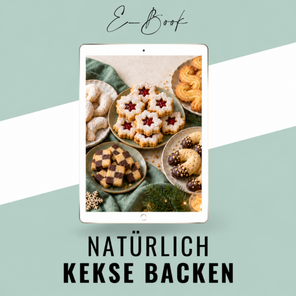 Shop E-Book mit festlichen Weihnachtsplätzchen